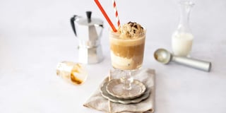 friele iskaffe med iskrem​